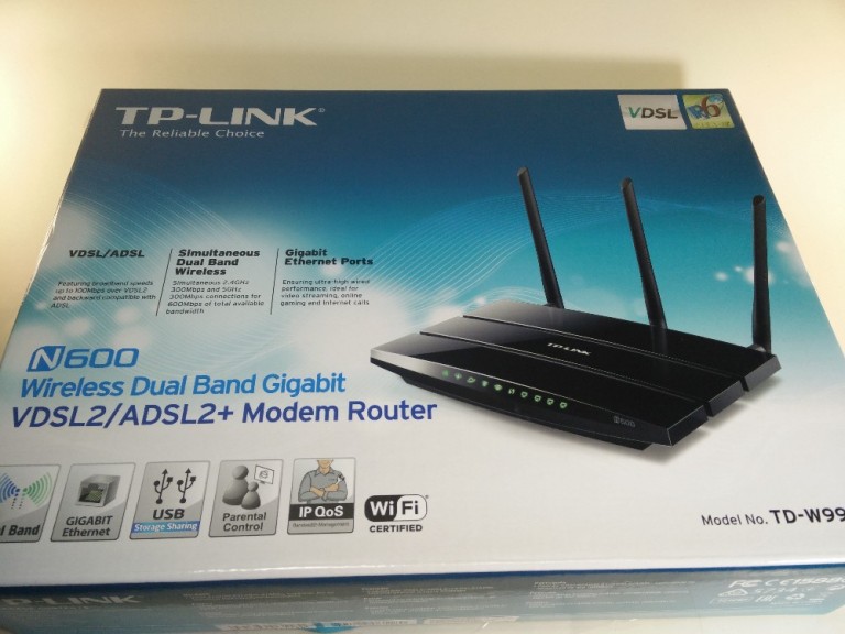 Modem roteador TP-LINK N600 TD-W9980 ADSL(1/2+) VDSL2 Dual Band WiFi